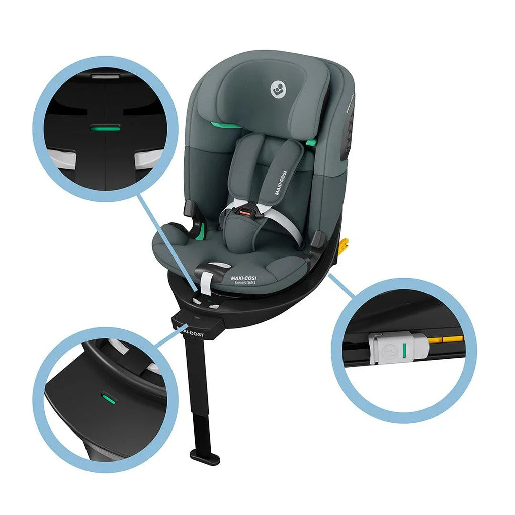 Maxi-Cosi Emerald 360 S Silla de Coche - Tonal Graphite