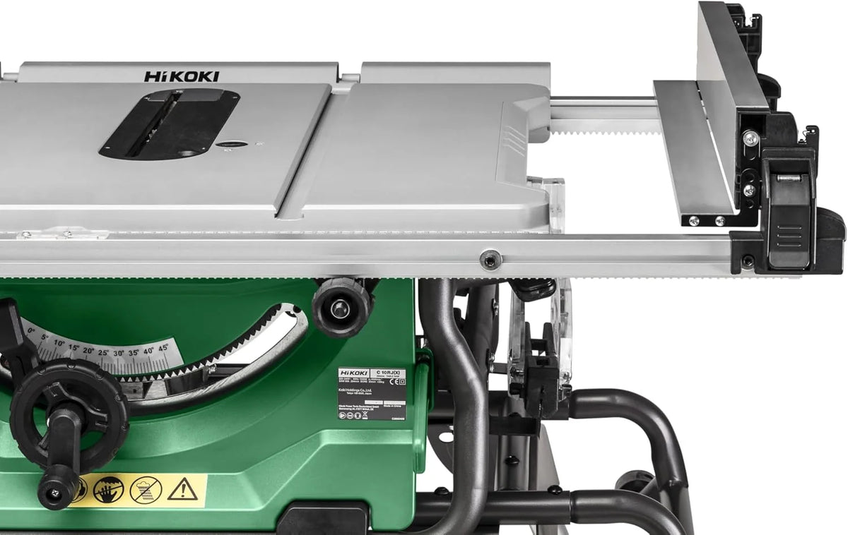 HiKOKI C10RJ Sierra de Mesa de 1500W, Disco de 255mm y Soporte con Ruedas