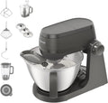 Kenwood Multi Tasker – Amasadora Multifunción con Batidora de Vaso y Procesador de Alimentos, Robot de Cocina 1,7 kg de Masa para Pan y Pizza, Tapa Antisalpicaduras, Gris (KHC30.050GY)