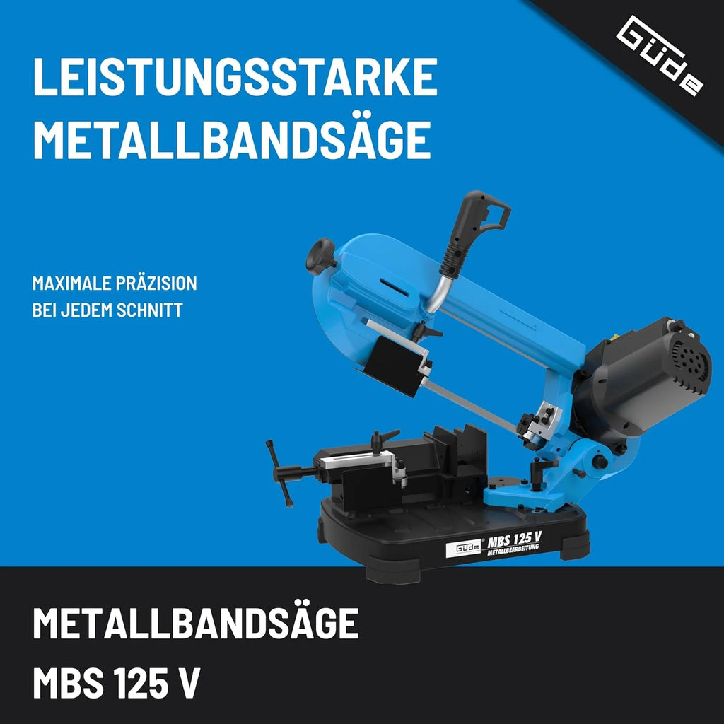 Güde MBS Sierra de cinta de metal 125 V – Potencia Motor 400 W