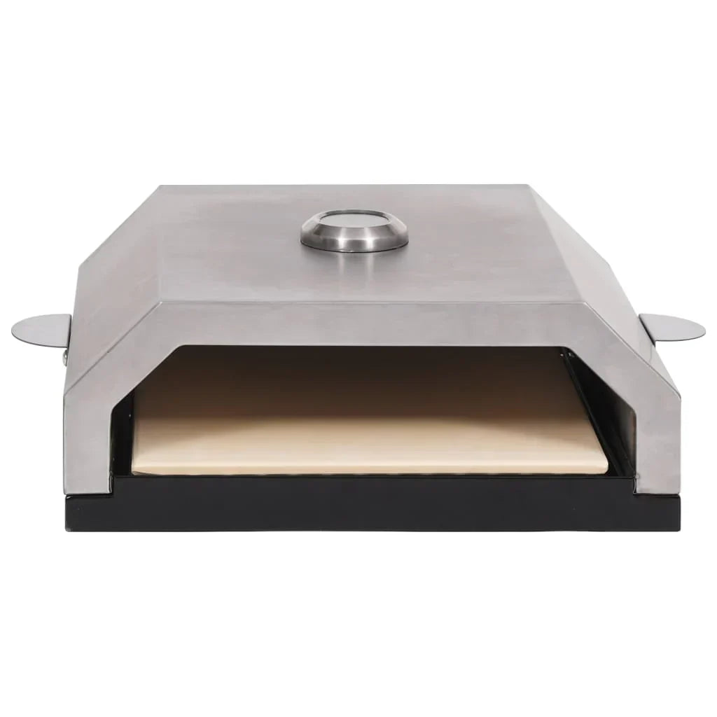 Horno de pizza con piedra de cerámica para barbacoa carbón gas v1474
