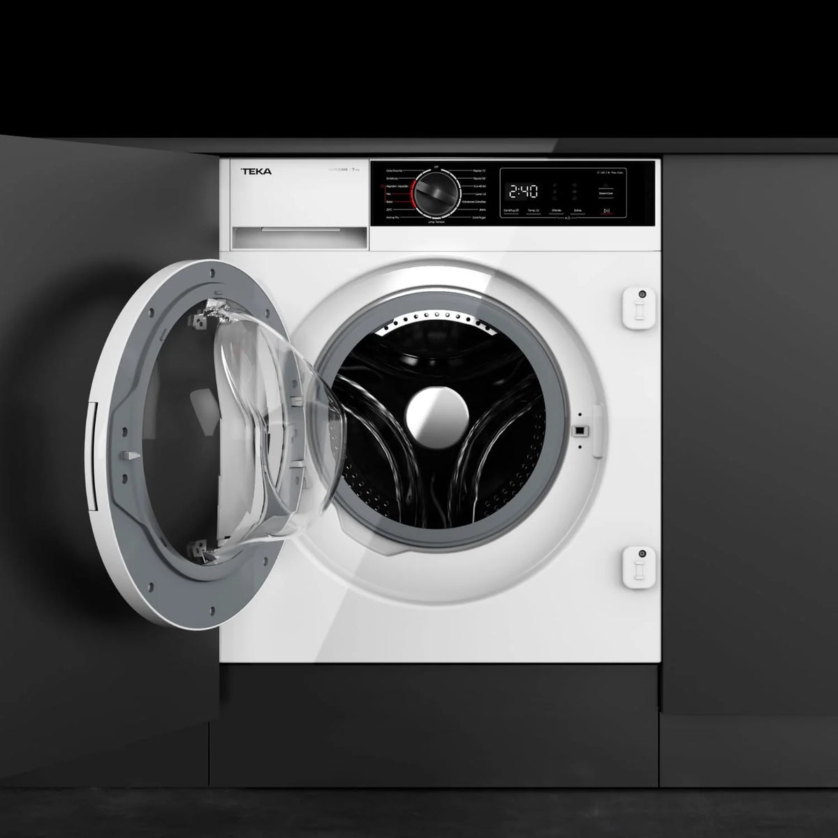 TEKA Lavadora Integrable Serie Homecare, Motor BLDC, 7 kg, 15 Programas