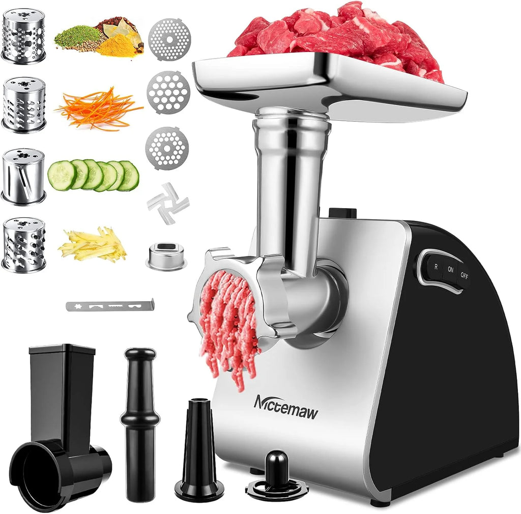 Nictemaw Picadora de Carne Eléctrica 5 en 1 2000W - Profesional