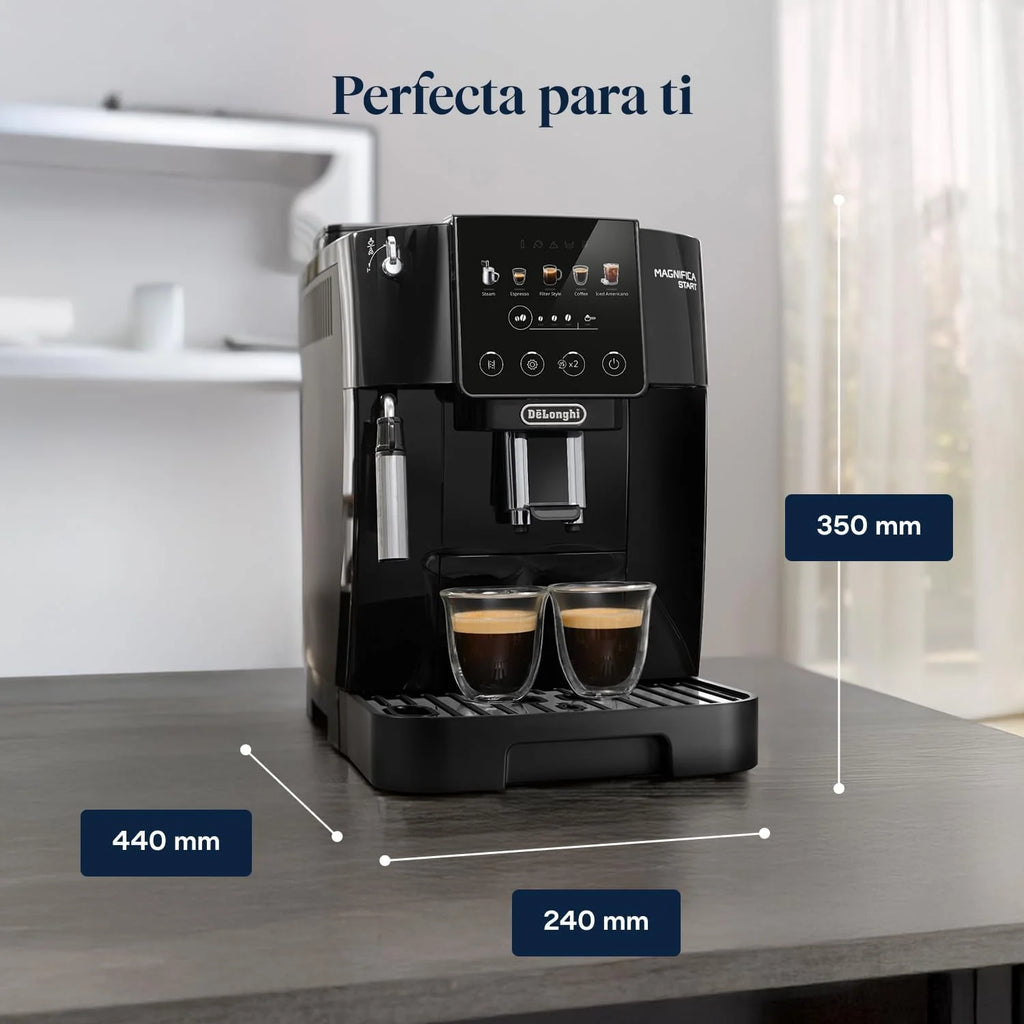 De'Longhi Magnifica Start - Cafetera Superautomática 4 Bebidas Negro