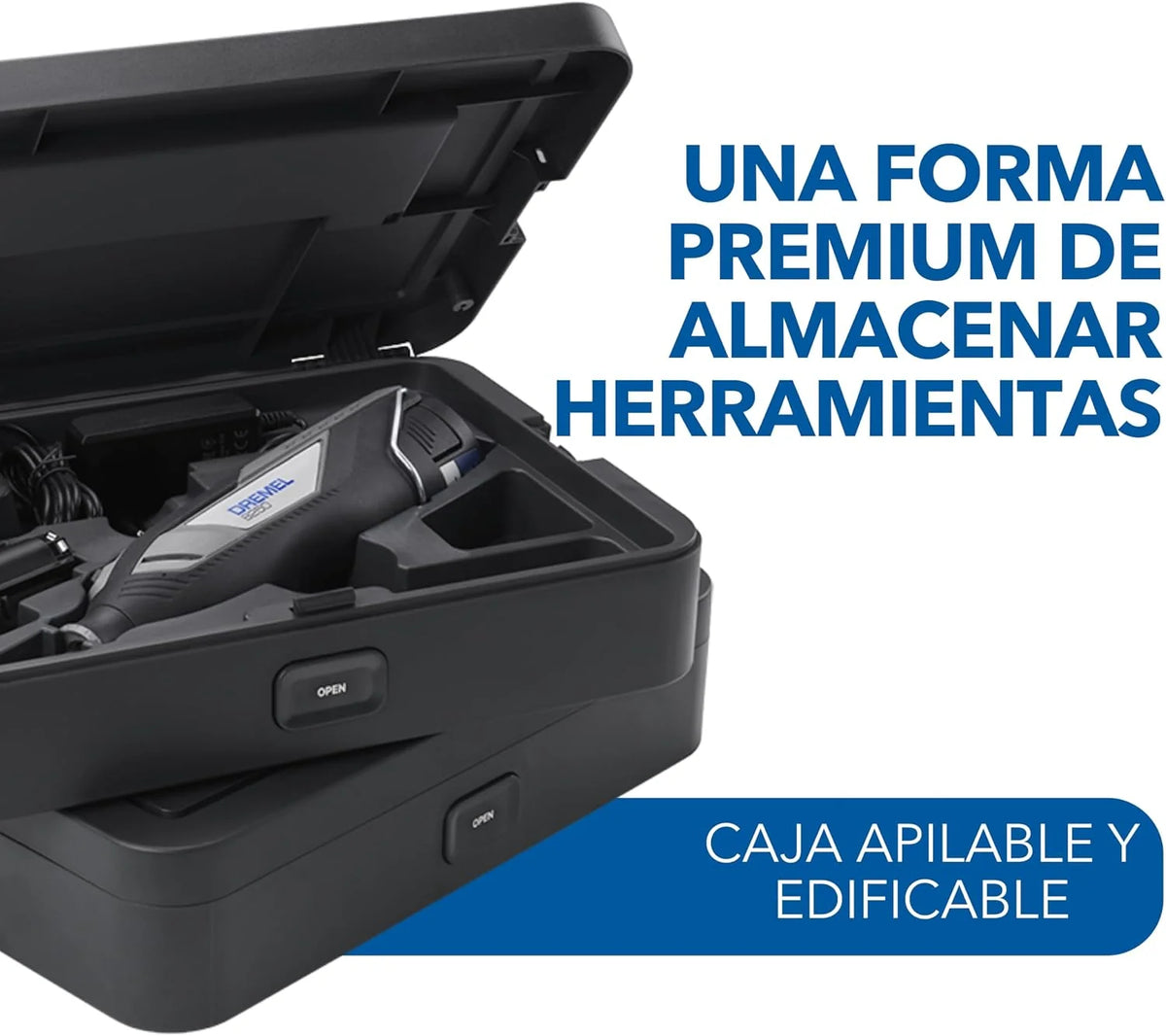 Dremel 8240 Multiherramienta Inalámbrica 12V con Batería de 2Ah, 5 Complementos, 1 Maletín Platinum BOX, 65 Accesorios para Cortar, Grabar, Lijar, Pulir, Afilar y Perforar