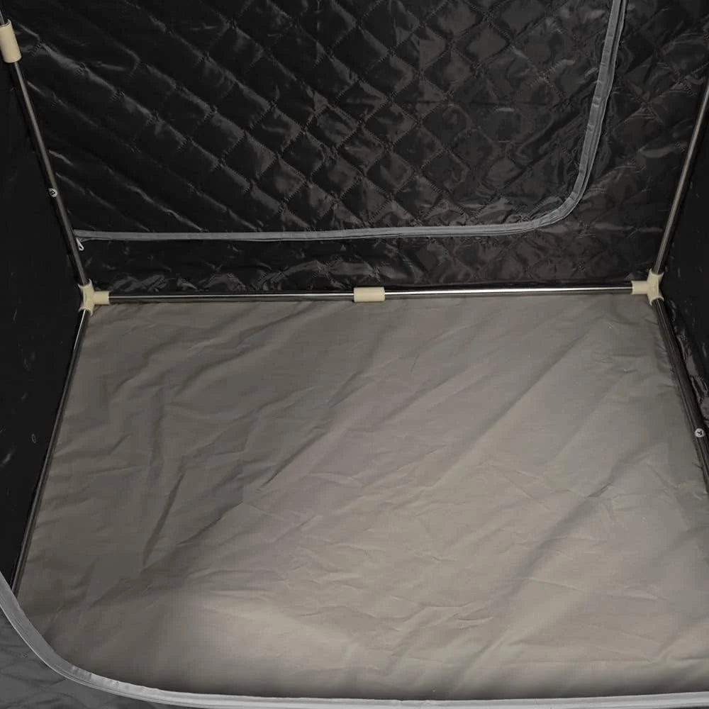 1000 W Sauna completa del cuerpo con cabina de vapor, generador de vapor, mando a distancia, sauna de vapor portátil y plegable, sauna SPA para casa, 100 x 80 x 170 cm, color negro