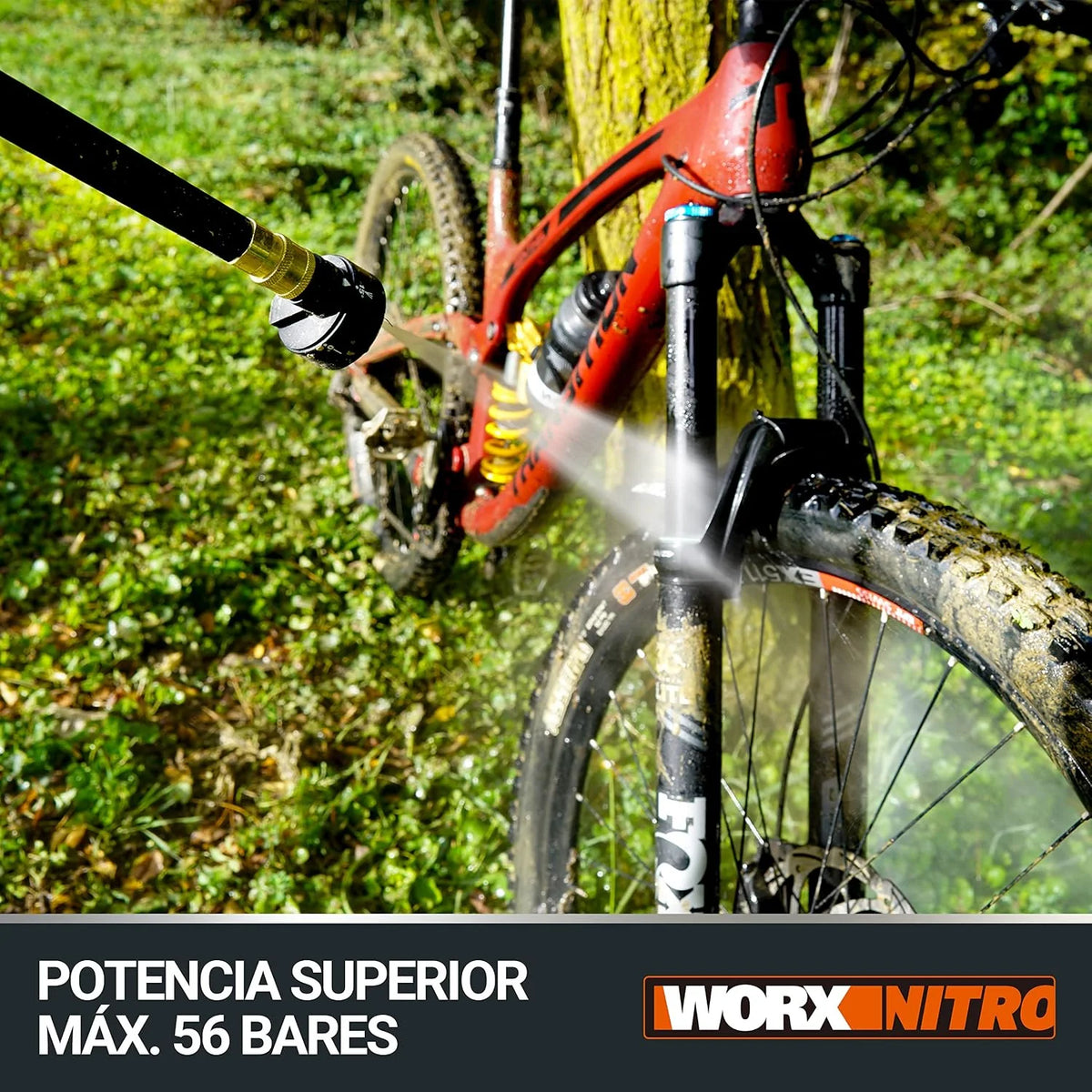 Worx WG633E Hidrolimpiadora Brushless 20V 4Ah 220L/h 50bar