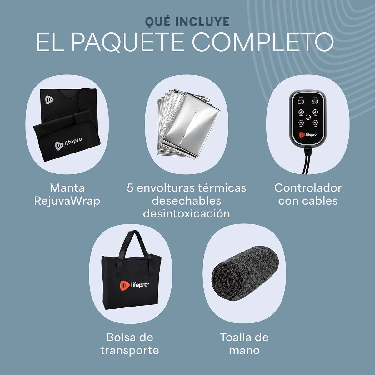 Lifepro Manta Sauna Infrarrojos – 9 Niveles Low EMF Portátil para Casa
