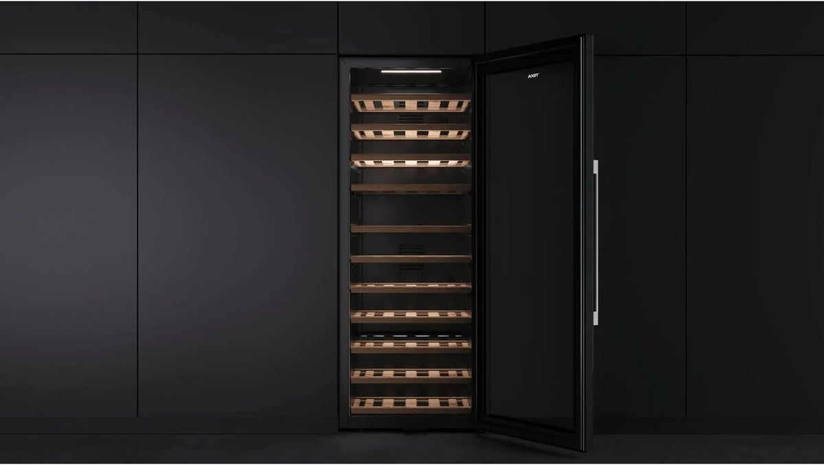 Teka Vinoteca de Libre Instalación 51 Botellas, Iluminación LED, Control Electrónico de Temperatura, Capacidad Total 159 Litros, Patas Regulables, Modelo RVF 10051 GBK