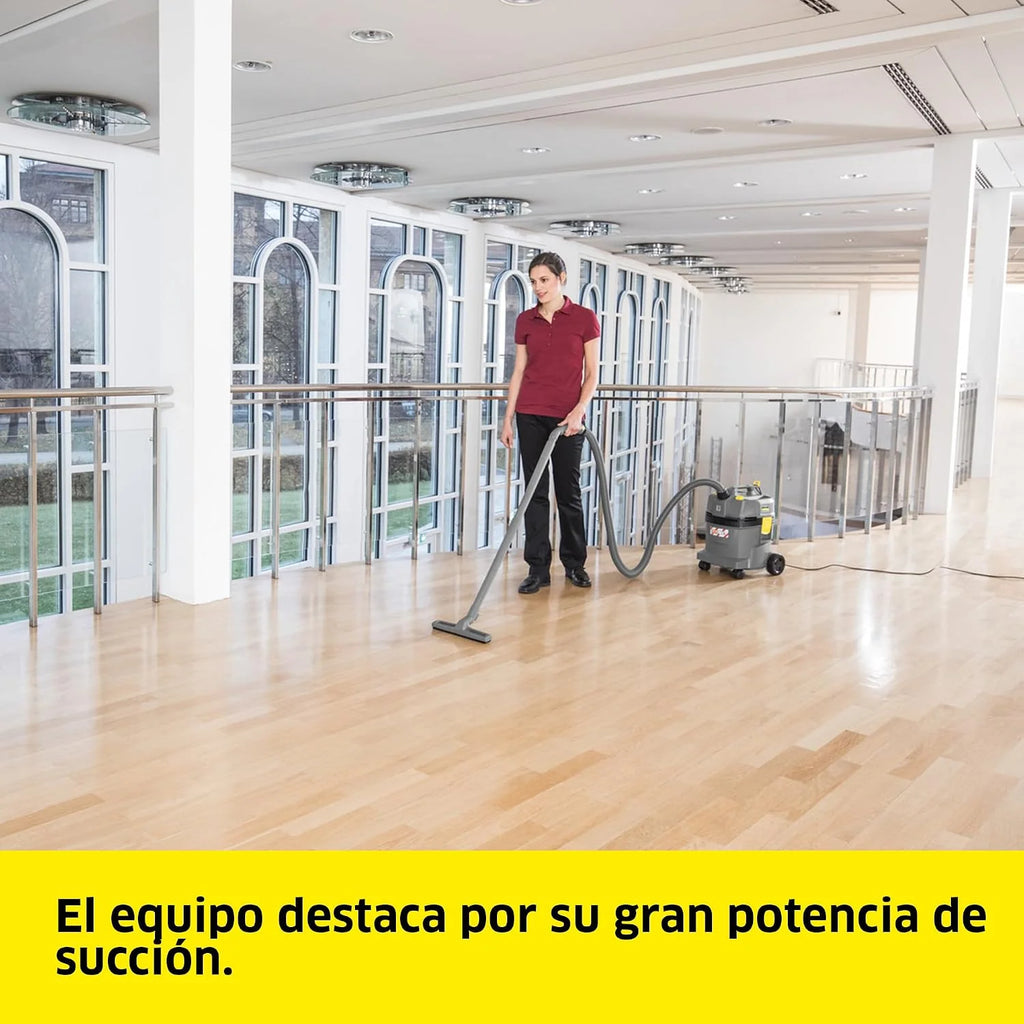KÄRCHER Aspirador en seco y húmedo NT 22/1 Ap Te L, máx. 1300 W, depósito: 22 l, Tubo Flexible de aspiración: 1,9 m, Boquilla barredora de Suelos (300 mm), Boquilla para Ranuras, Toma del Equipo