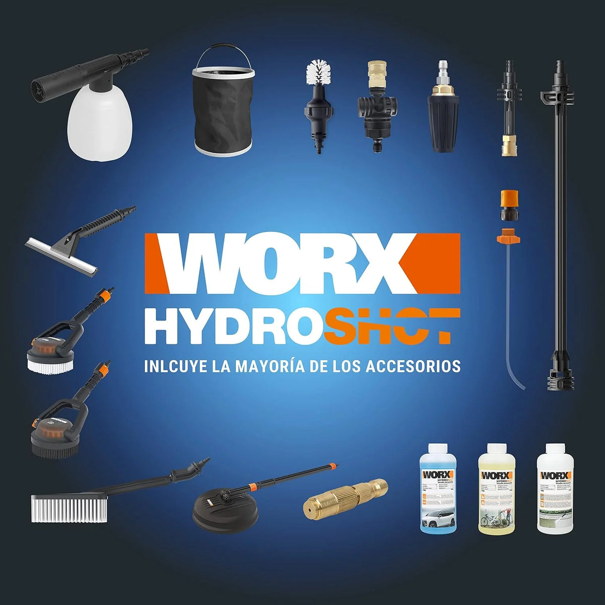 Worx WG633E Hidrolimpiadora Brushless 20V 4Ah 220L/h 50bar