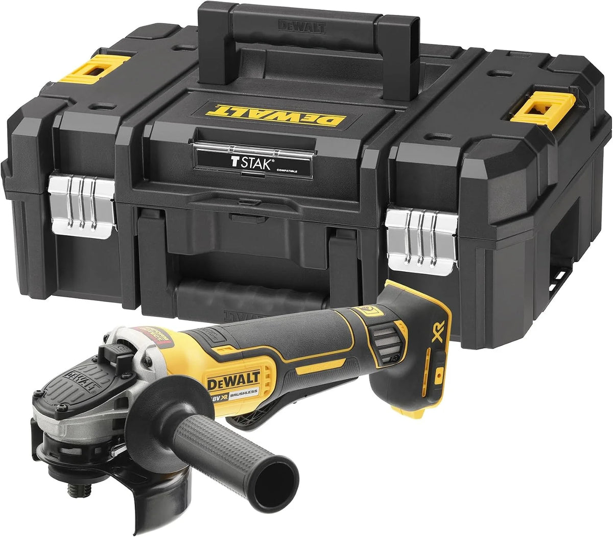 DEWALT Amoladora 125 mm 18V XR sin escobillas con pala, DCG406NT-XJ