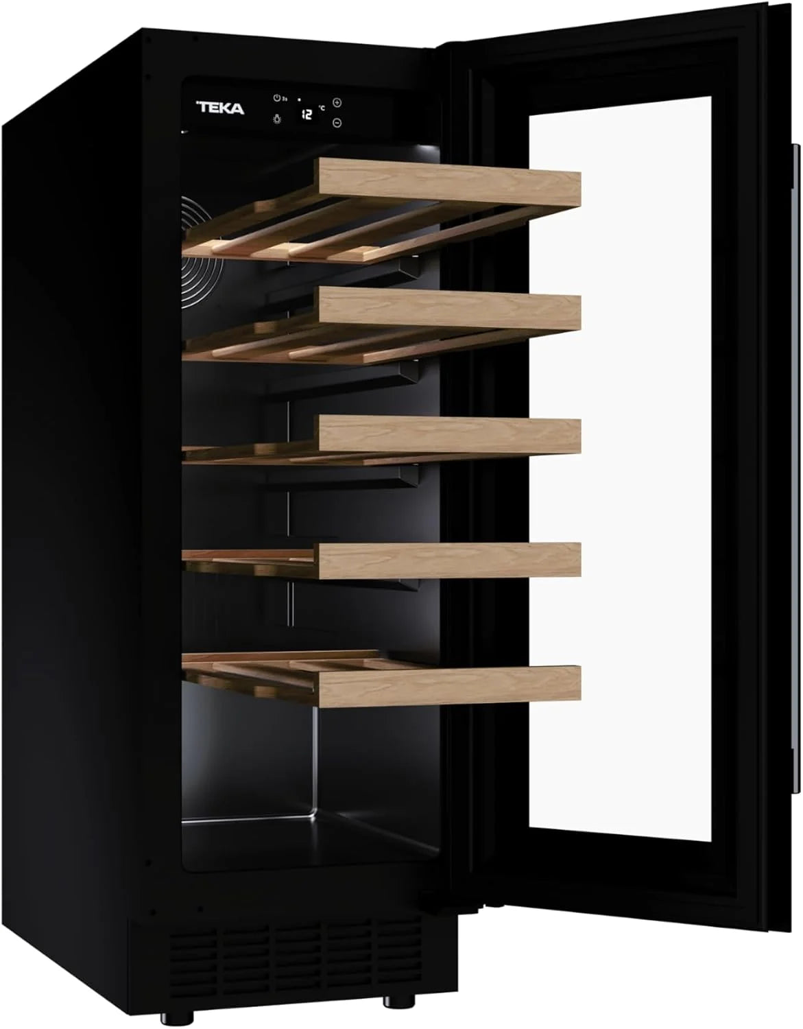 Teka - Vinoteca - Enfriador de vinos independiente con capacidad para 20 botellas y control de temperatura ajustable - Modelo Sommelier RVU 10020 GBK