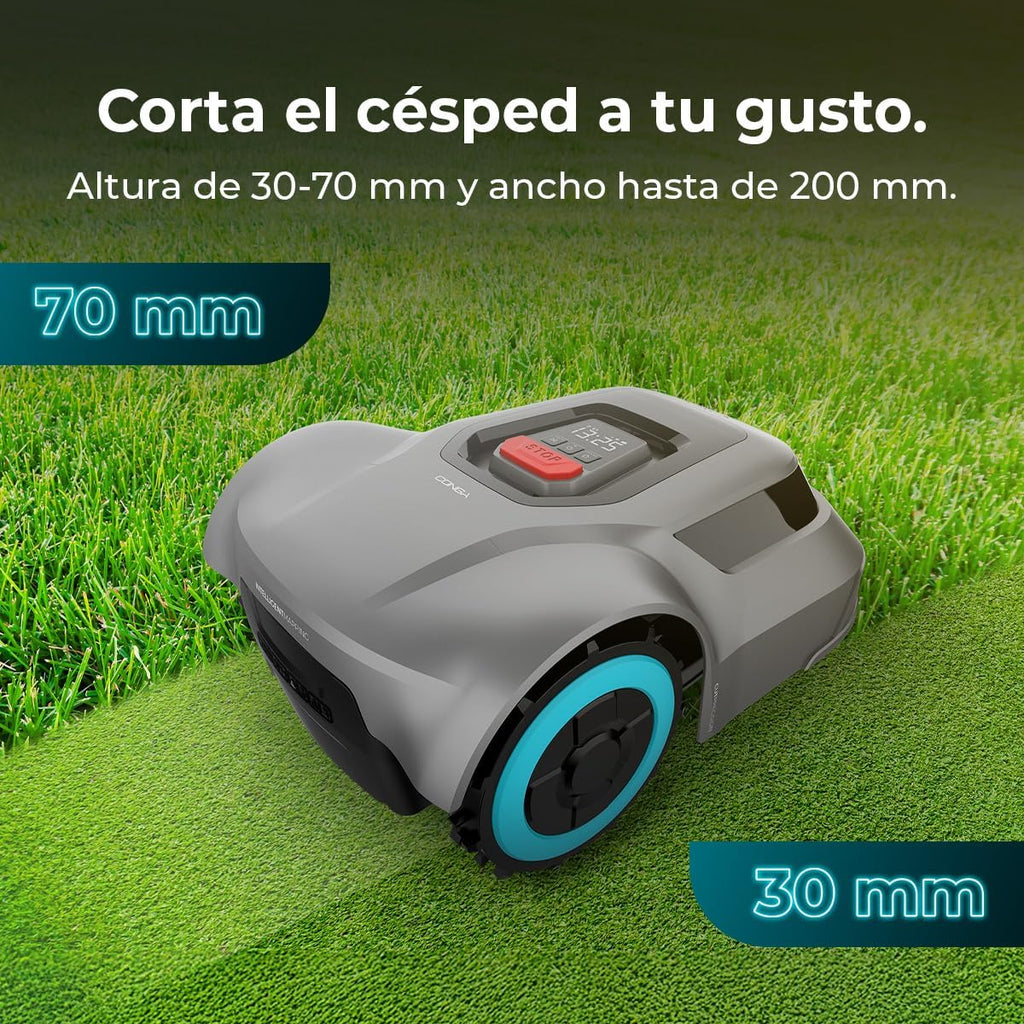 Cecotec Robot Cortacésped - App - 500m² Conga Grasshopper 500 Map Connected