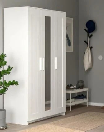 2026 IKEA Clóset con 3 puertas BRIMNES, blanco, 117x190 cm