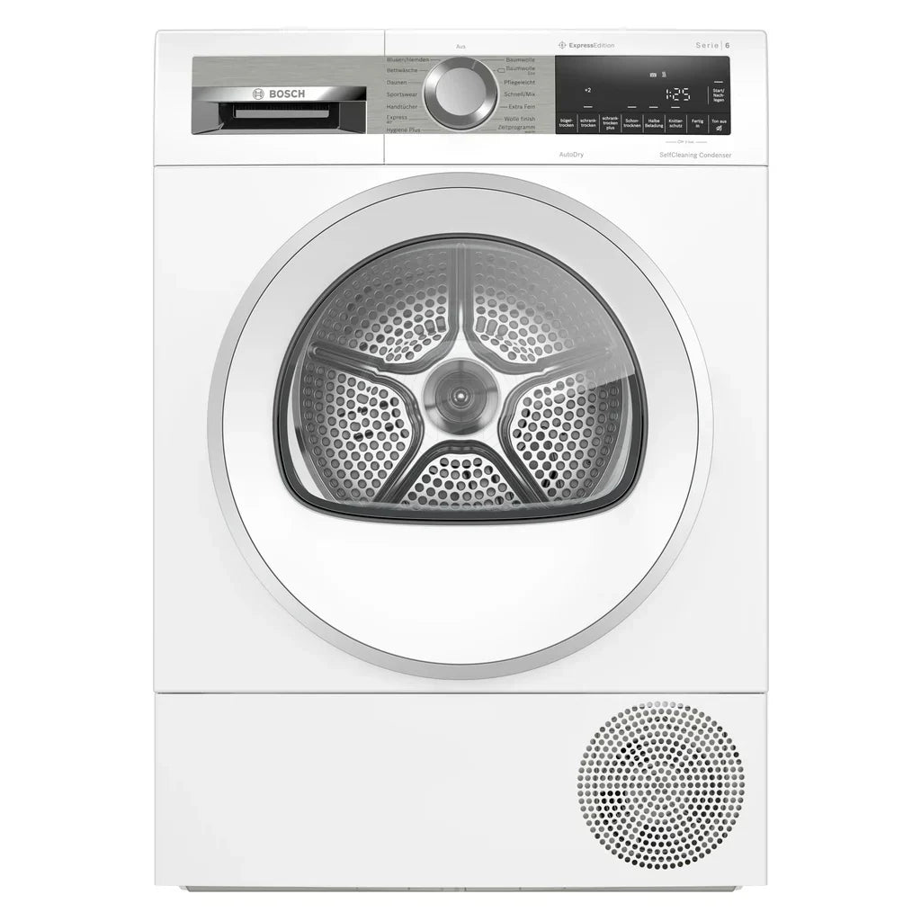 2026 Secadora de bomba de calor Bosch Serie 6 WQG235DH0 8 kg blanco A+++