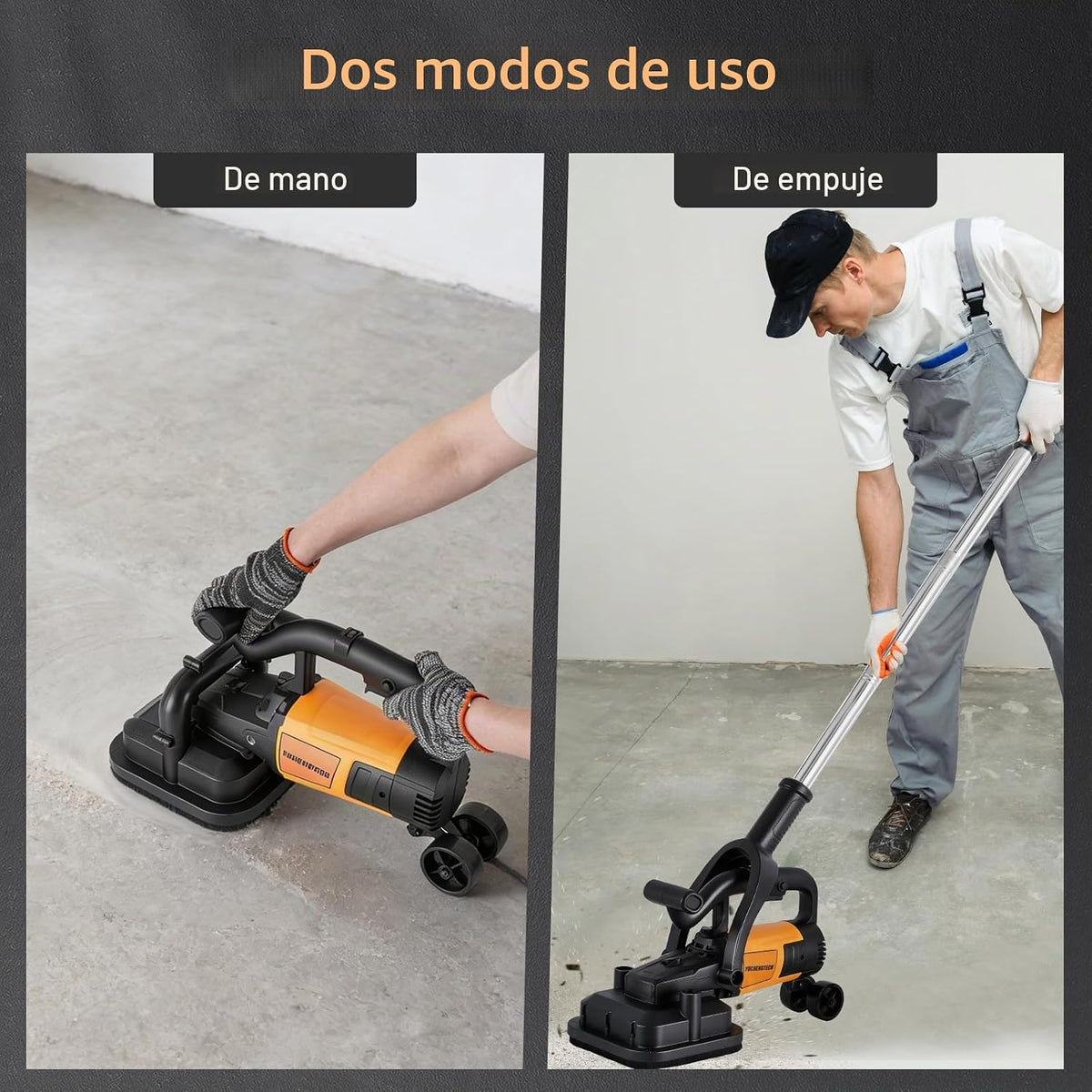 YUCHENGTECH Pulidora de Hormigón 4 Cabezales 3800W