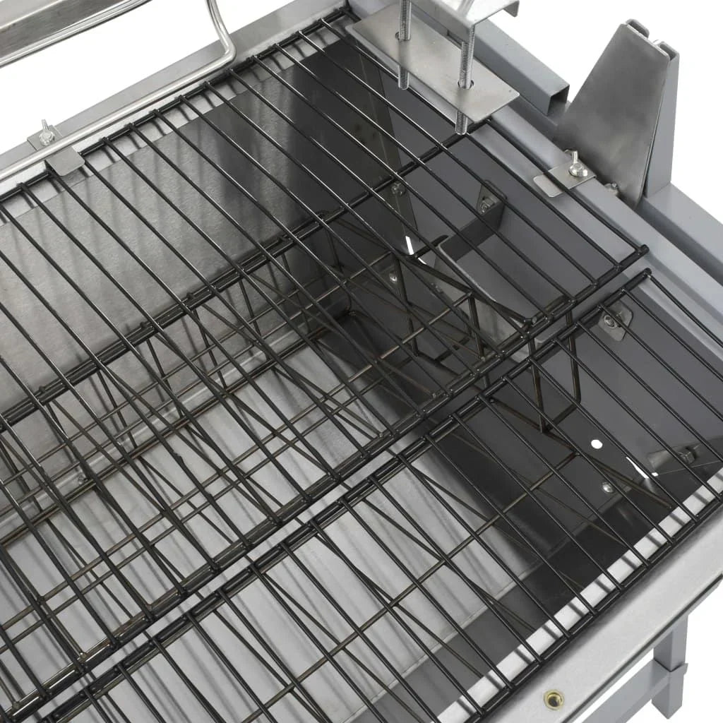 Asador Barbacoa De Hierro Y Acero Inoxidable Vidaxl