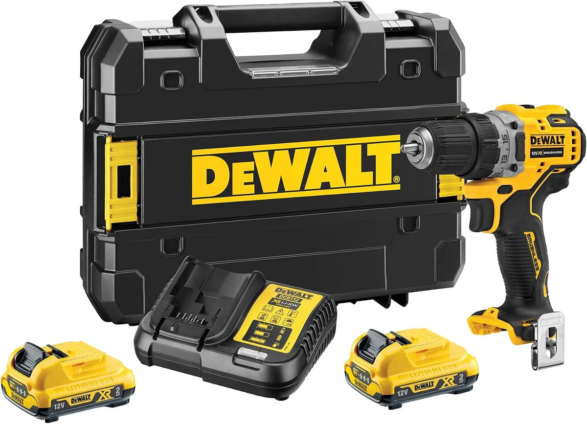 DEWALT Taladro atornillador compacto sin escobillas 12V XR, DCD701D2-QW
