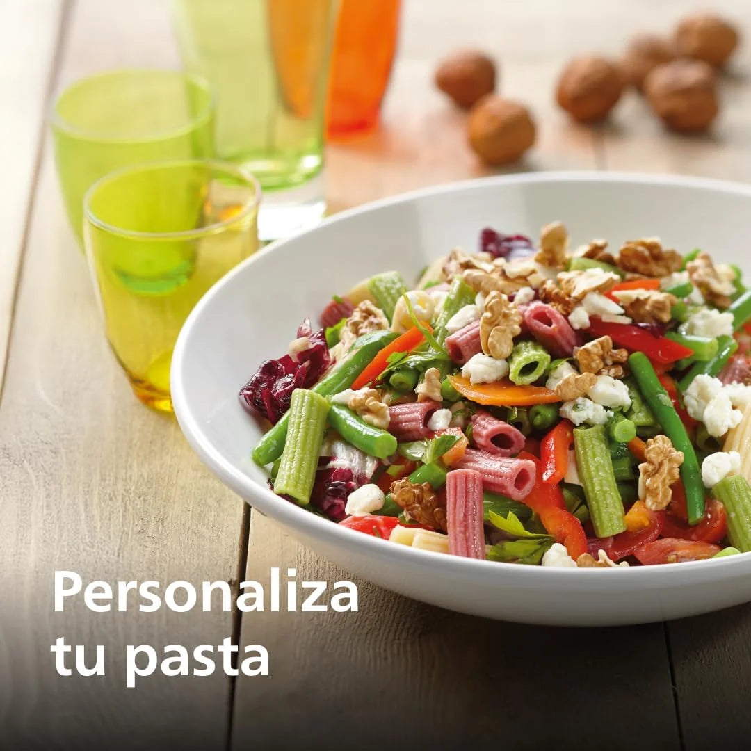 Philips 7000 Máquina para Hacer Pasta Fresca, ProExtrude, 8 Discos, Negro