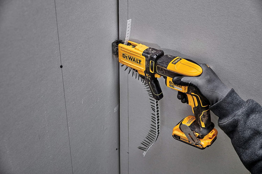 DEWALT DCF620P2K-QW - Atornillador Panel Yeso sin escobillas XR 18V con 2 baterías Li-Ion 5Ah + Cargador rápido de Tornillos y maletín TSTAK