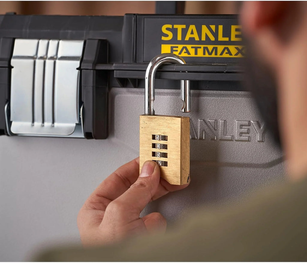 STANLEY FATMAX Taller Móvil Metálico, Carro de Herramientas, Caja Versátil para Piezas Pequeñas y Grandes, Ruedas 17cm, Cierres Metálicos Antioxidantes, 1-95-622