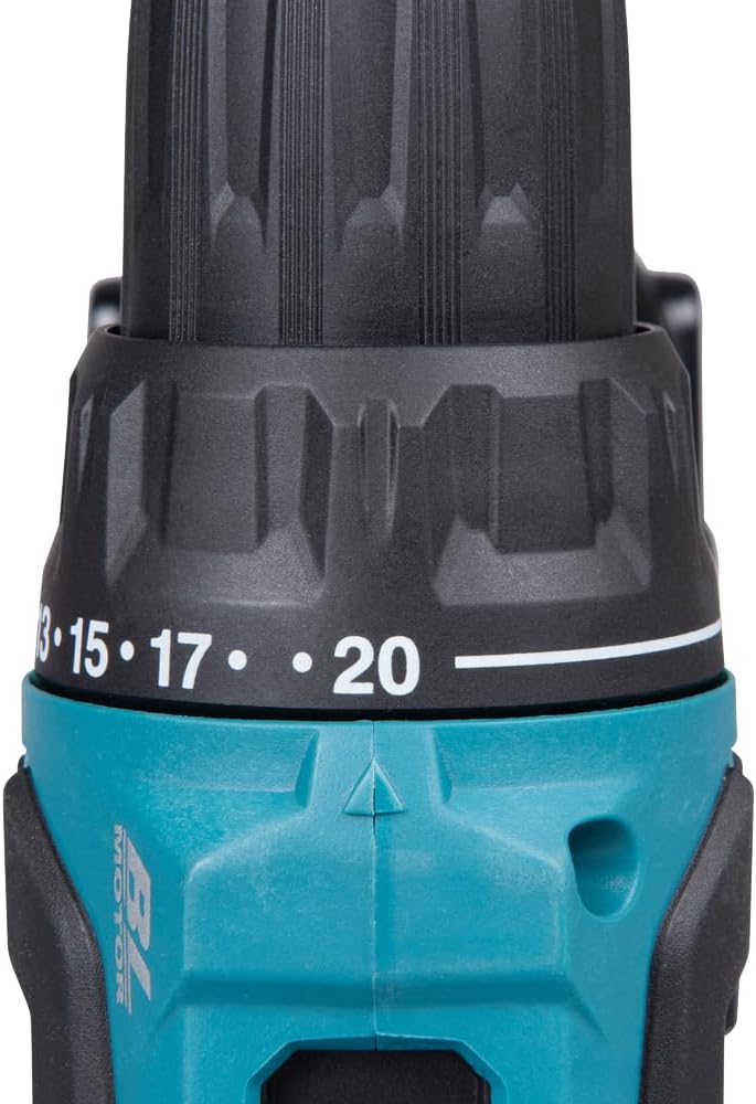 MAKITA DDF490WVE - Taladro atornillador 18V 65Nm. Incluye Taladro, 2 baterias de 2Ah, cargador y maletín
