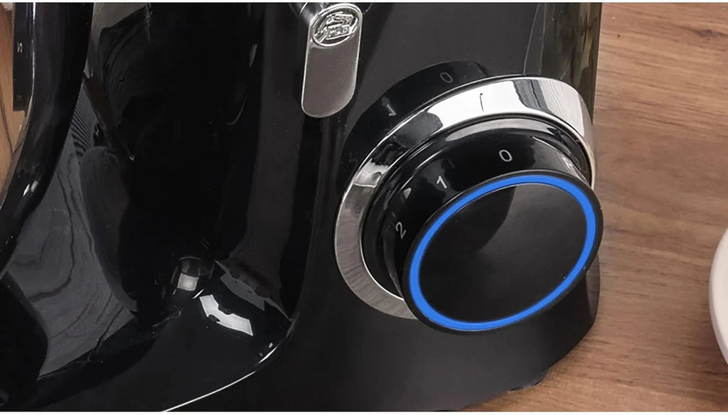 MPM Batidora Amasadora Repostería Profesional Robot Cocina Orbital 2200W Máx. 6,5L Bol Acero Inox, 6 Velocidades + Función Pulso, Sistema Planetario, 3 Accesorios+ Báscula, MRK-19B