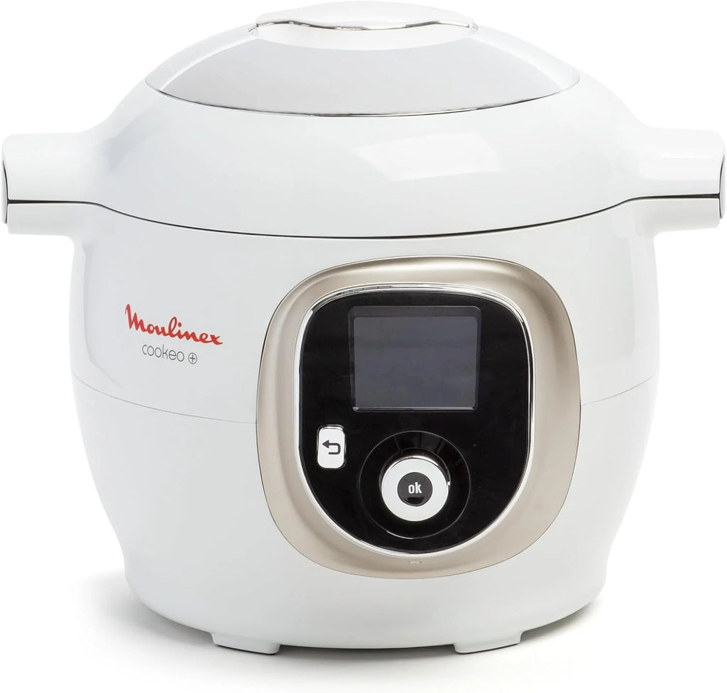 Moulinex, Cookeo - Multicooker inteligente 6L, 150 recetas integradas, cocción sin vigilancia, pantalla intuitiva, guía de cocción, aplicación MyMoulinex, 1600 W, blanco, 15 años reparabilidad