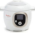 Moulinex, Cookeo - Multicooker inteligente 6L, 150 recetas integradas, cocción sin vigilancia, pantalla intuitiva, guía de cocción, aplicación MyMoulinex, 1600 W, blanco, 15 años reparabilidad