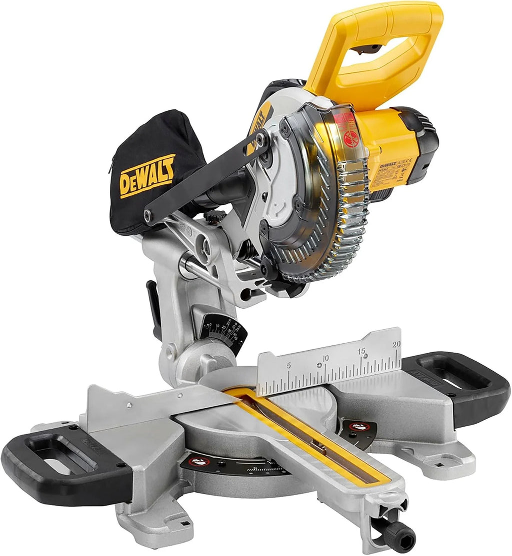 DEWALT DCS365N-XJ - Ingletadora telescópica XR 18V diámetro de 184 mm Luz XPS sin cargador/batería