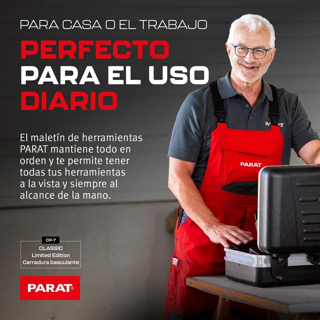 Parat 1945010001 Limited Edition - Maletín de herramientas (tamaño XL, bolsa de herramientas sin contenido, color negro)