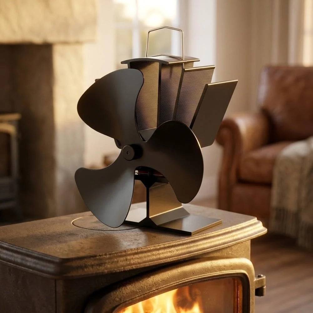 Ventilador para chimenea Metal Sin Electricidad 19cm Ventilador