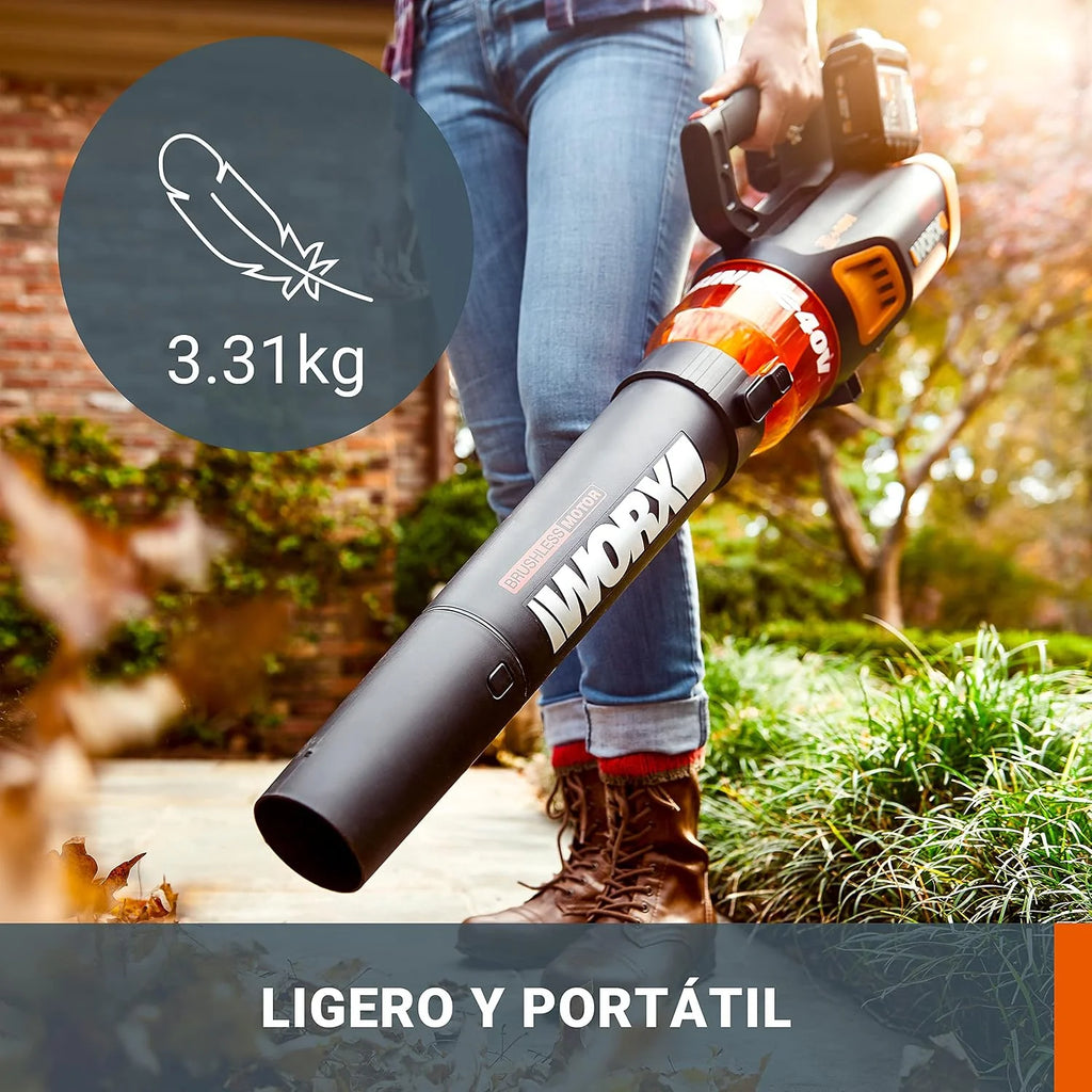 WORX Soplador a batería WG584E.9