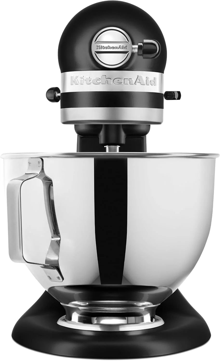 KitchenAid Classic Batidora Amasadora 4.3L, 10 Velocidades con Arranque Suave, Pala, Gancho y Varilla, Acción Planetaria, 59 Puntos de Contacto, Black Matte