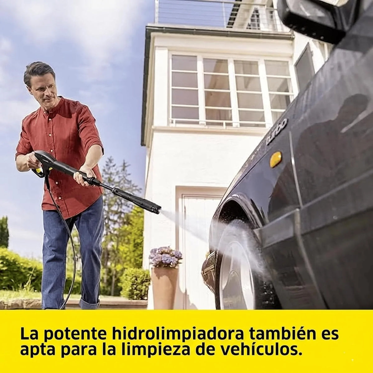 Kärcher Hidrolimpiadora K 5 FJ, presión: máx. 145 Bar, caudal: máx. 500 l/h, Rendimiento de Superficie: 40 m²/l, Incl.