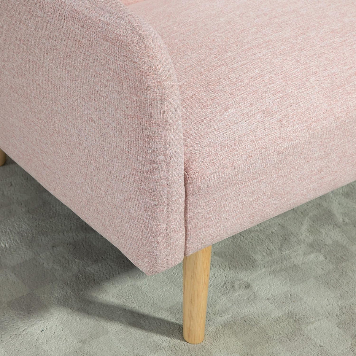 Homcom Modern Folding 2 Seater Sofa Bed 173 x 75 x 73 cm Pink