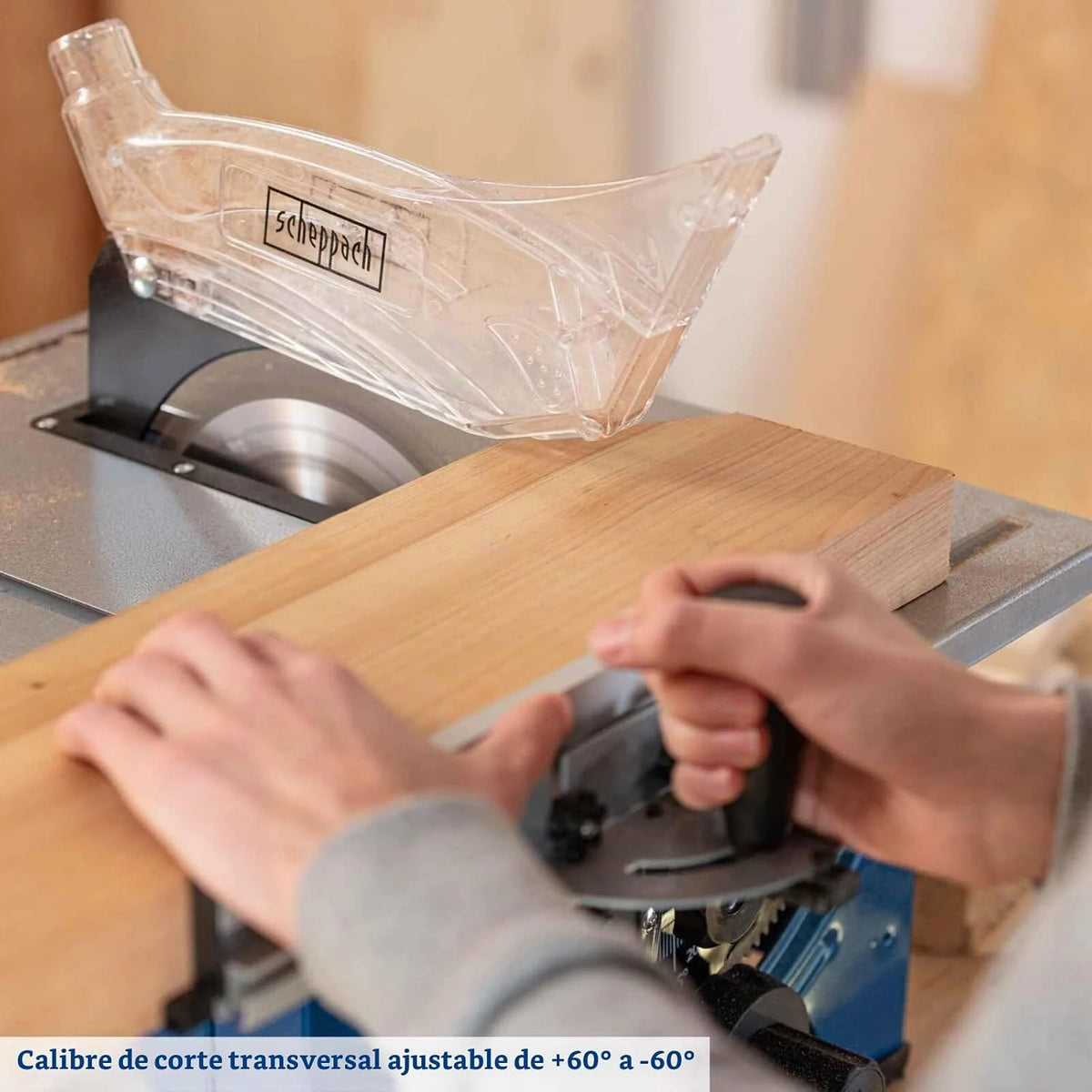 Sierra de mesa HS80 Scheppach - 230V 50Hz 1200W - 8'' marca Scheppach