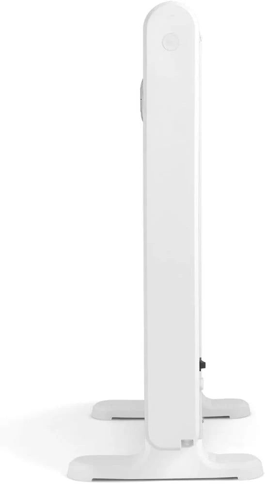 Orbegozo RRE 1010, Emisor térmico bajo consumo, 1000 W, 6 elementos reales, aluminio, mando a distancia, funcionamiento programable, botón de desconexión total, pared o pie, color blanco