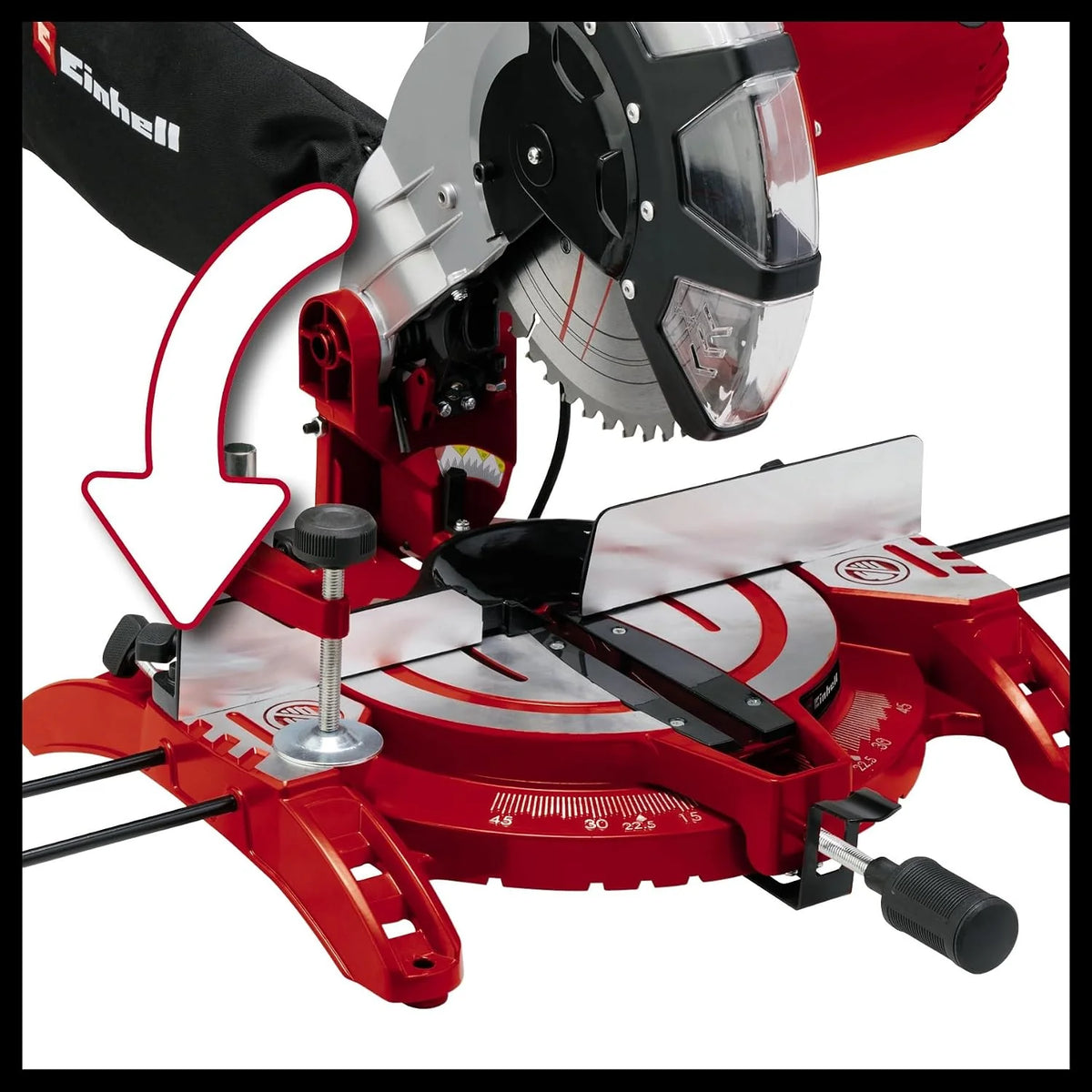 Einhell 4300850 Ingletadora TC-MS 2513 l Potencia 1600 w, Rojo