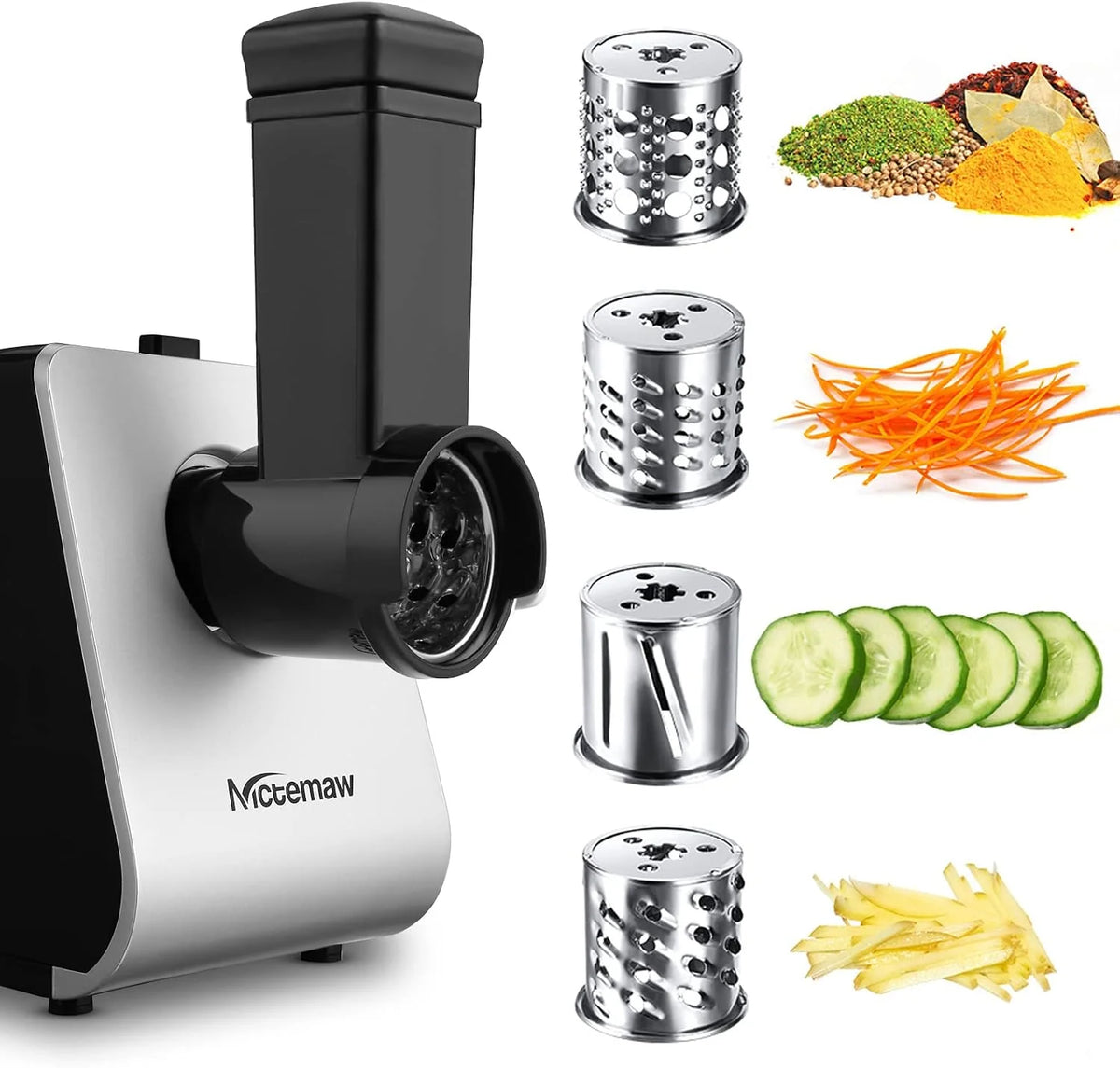 Nictemaw Picadora de Carne Eléctrica 5 en 1 2000W - Profesional