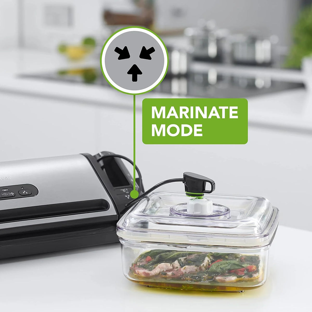 FoodSaver Envasadora al Vacío con un Cutter Incorporado, Funciones «solo sellado», «húmedo/seco» y «marinar», incluye Rollos/Bolsas [FFS017X]