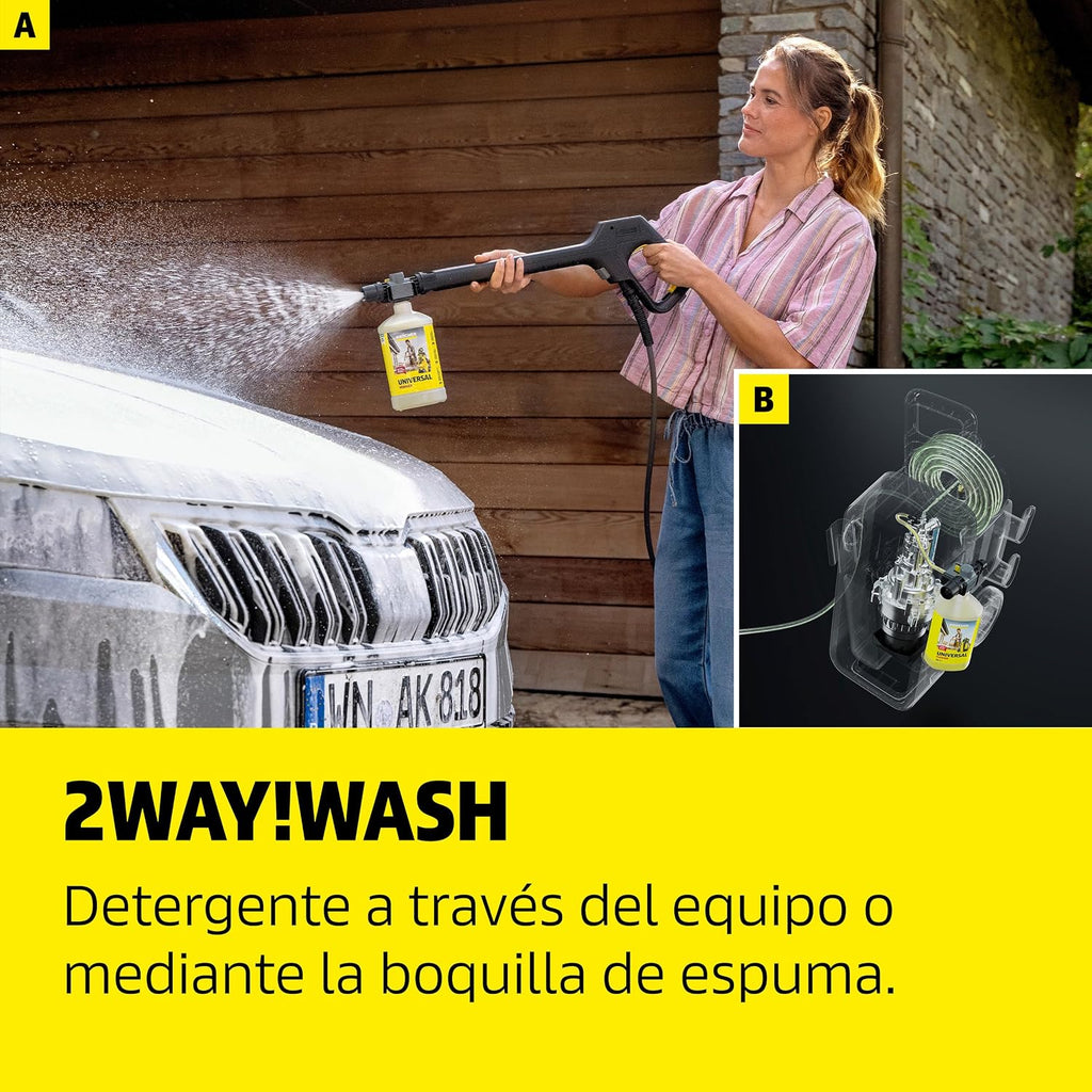 Kärcher hidrolimpiadora K 5 Comfort Premium, presión: 145 Bar, caudal: 500 l/h, Superficie: 40 m²/h, Manguera de Alta presión Extra Flexible, enrollador de mangueras, Multi Jet 4 en 1