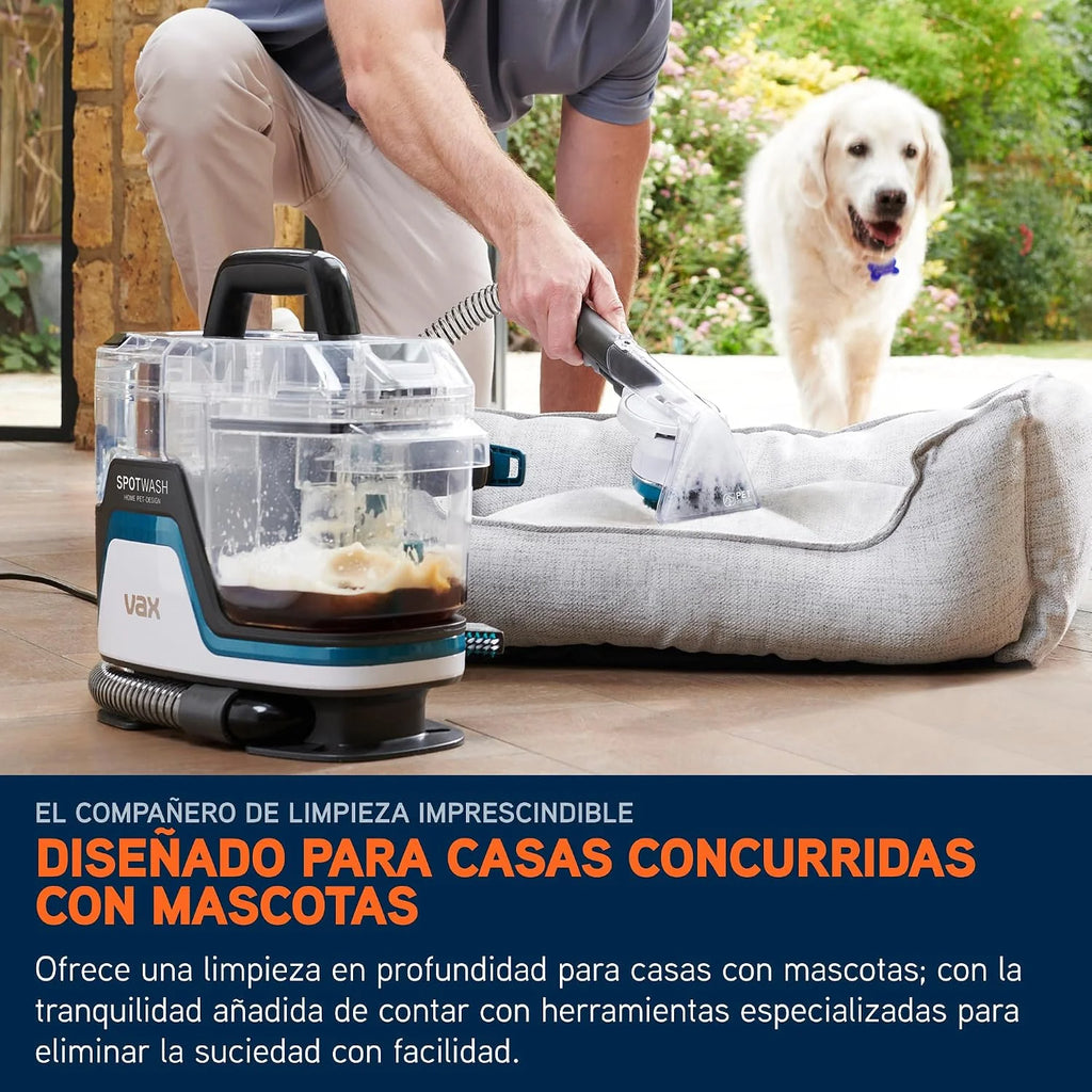 Vax SpotWash Home Duo Diseño para Mascotas Quitamanchas, para Alfombras, Tapicerías, Sofás, Coches, Limpieza de Mascotas de Alto Rendimiento, Secado Rápido, Tanque Mediano
