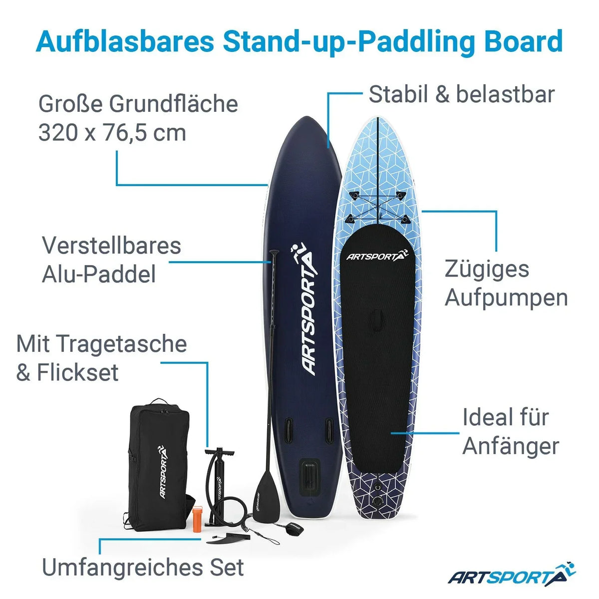 2025 Kit completo de tabla de stand-up paddle