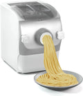 Klarstein Máquina para pasta, Pastamania Eléctrica - 260W Máquina para pasta totalmente automática con 7 accesorios, capacidad de 500 g, silenciosa (60 dB), pantalla LED, blanca