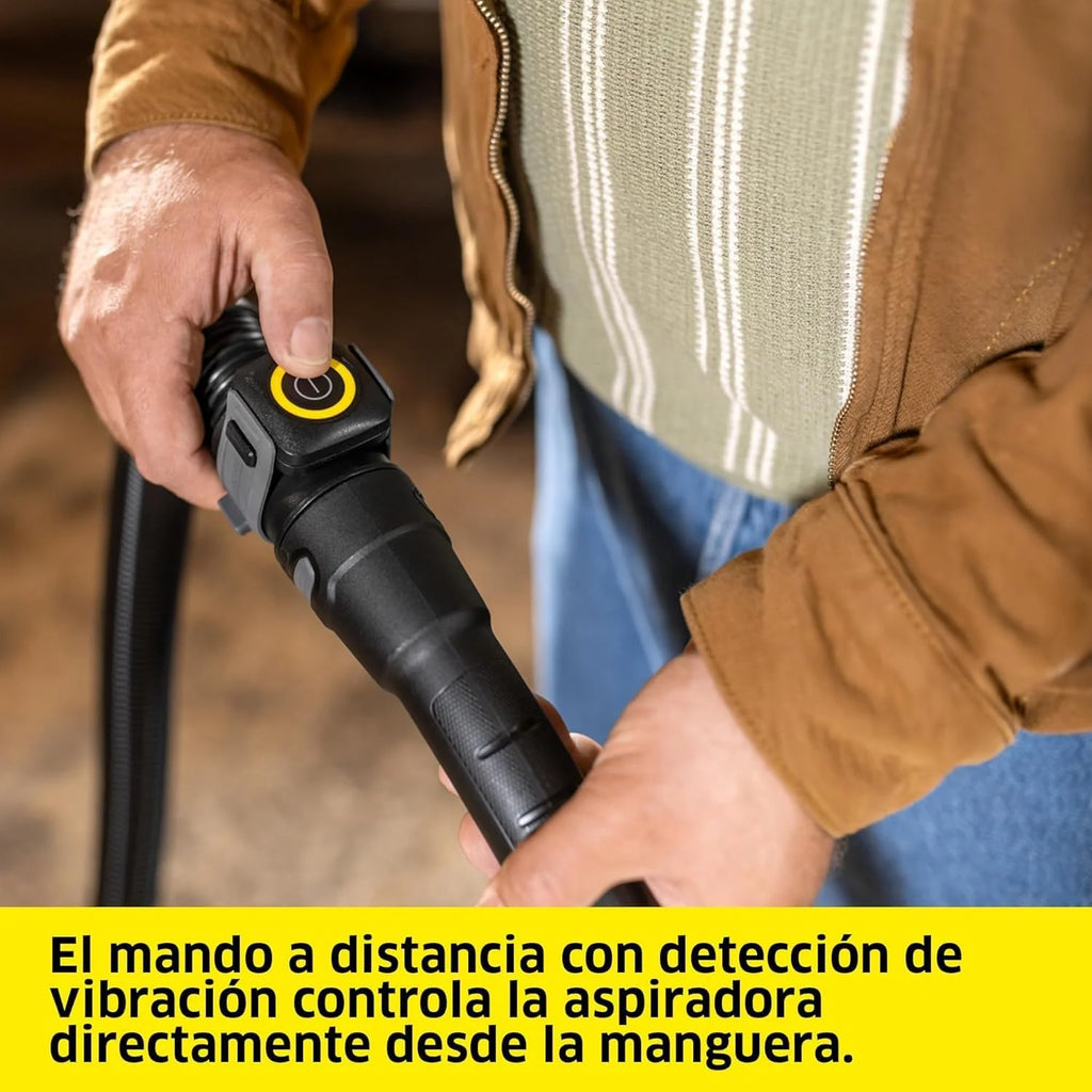 KÄRCHER Aspirador en seco y húmedo WD 7 Control P S 30/6/35/T, Sistema Inteligente de Control de Filtro, Mando a Distancia, Toma de Corriente integrada, función sopladora, 1400 W, depósito: 30 l