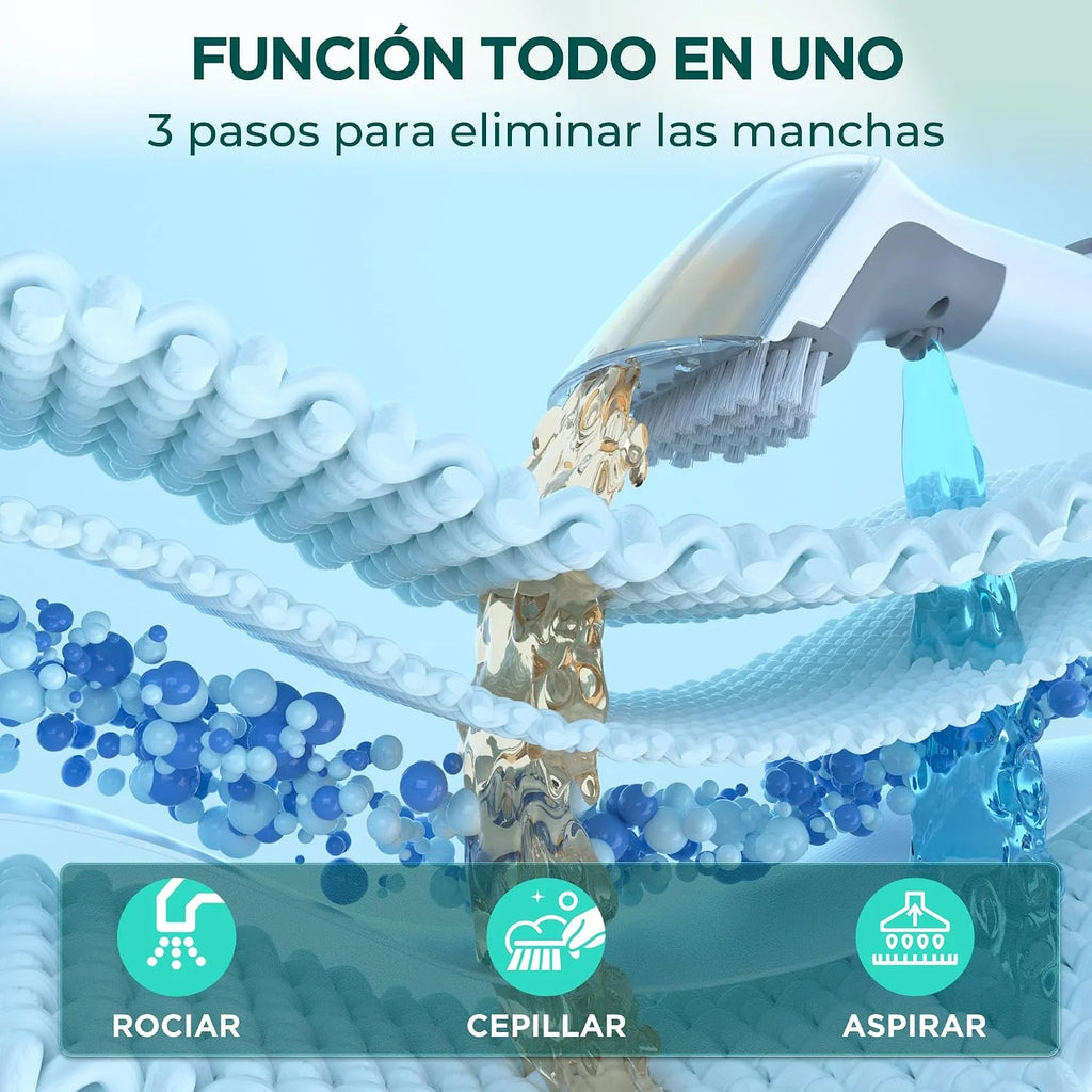 HAUSHOF Limpiador de Tapicerías 24V, Aspirador de Tapicería Inalámbrico
