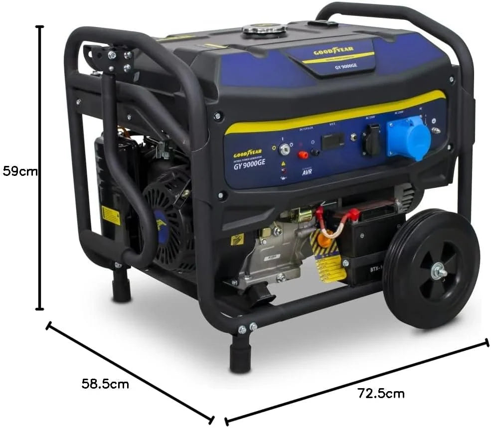 Goodyear - Generador Eléctrico Gasolina 8000W 230V Arranque Eléctrico