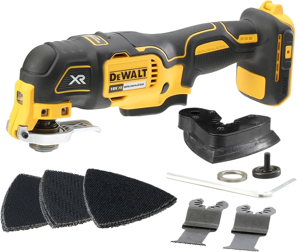 DEWALT Multiherramienta Oscilante Sin Escobillas 18V XR, Sin Batería ni Cargador, DCS355N-XJ